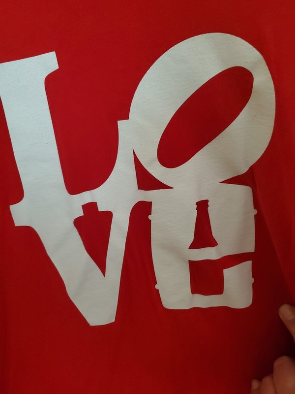 Evil Genius Beer Philly LOVE Logo Red Tee Shirt XXL 