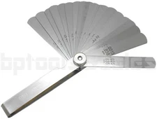 26 Blade Master Feeler Thickness Gauge 25 Leaf Blades 0.0015-0.025" SAE & Metric