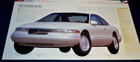 1993 Lincoln Mark VIII Feature Print Picture Poster Specs Info Article 12x21 Mk8