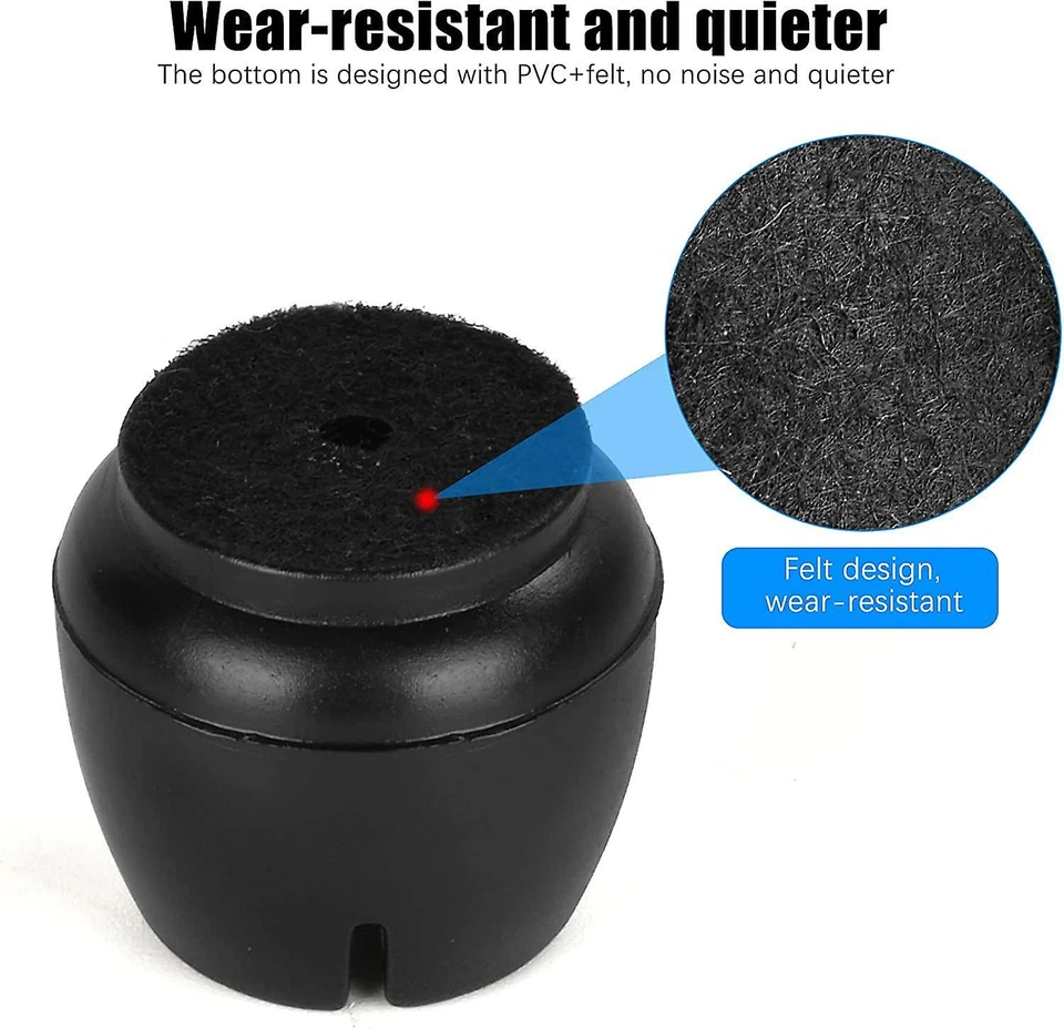 Rutschfeste Tisch- und Stuhlfüße aus Silikon, 32-teilige Stuhlbeinkappen - Bild 3 von 4