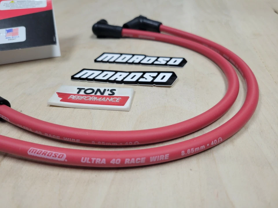 Moroso 28630 Harley Davidson Sportster XL Kit de cables de bujía 04-06 Ultra 40 Rojo Foto 2 de 4