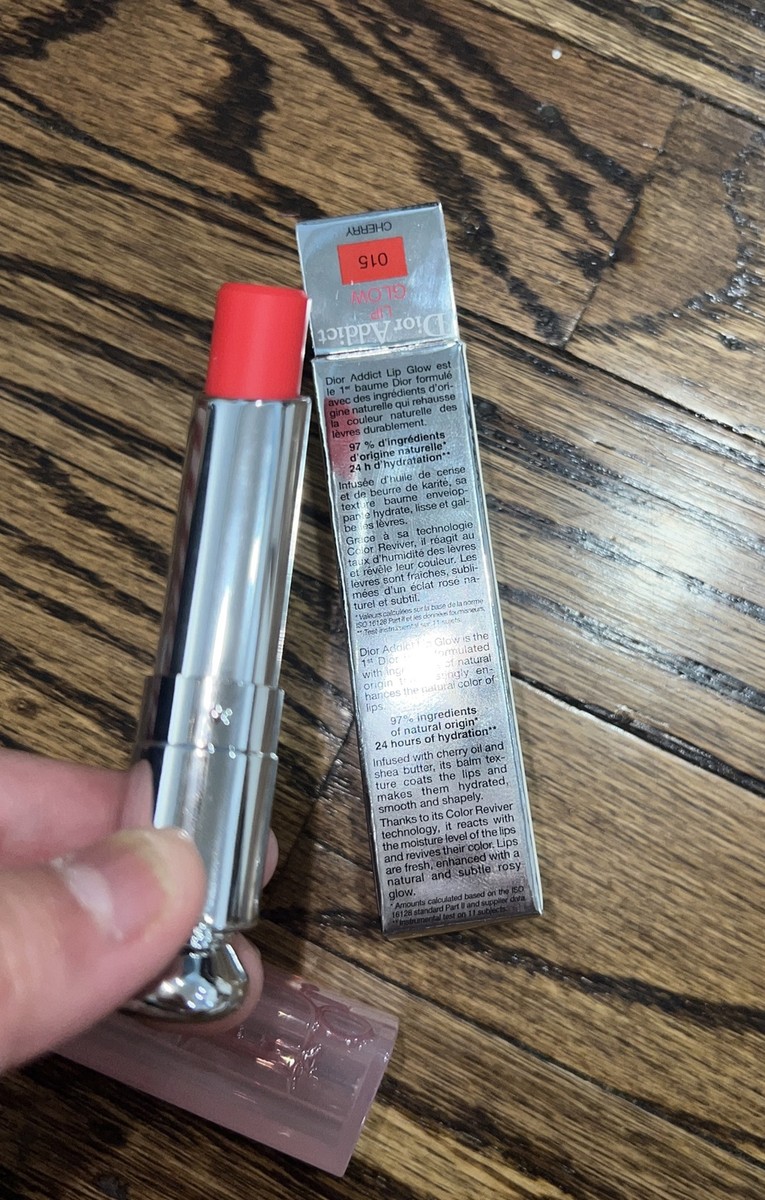 Christian Dior Addict Lip Glow #015 CHERRY 0.11oz *NEW IN BOX* | eBay