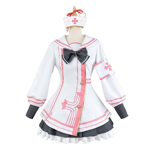 Costume cosplay Sumi Serina archivio blu Lolita infermiera uniforme gonna set completo - Foto 13 di 15
