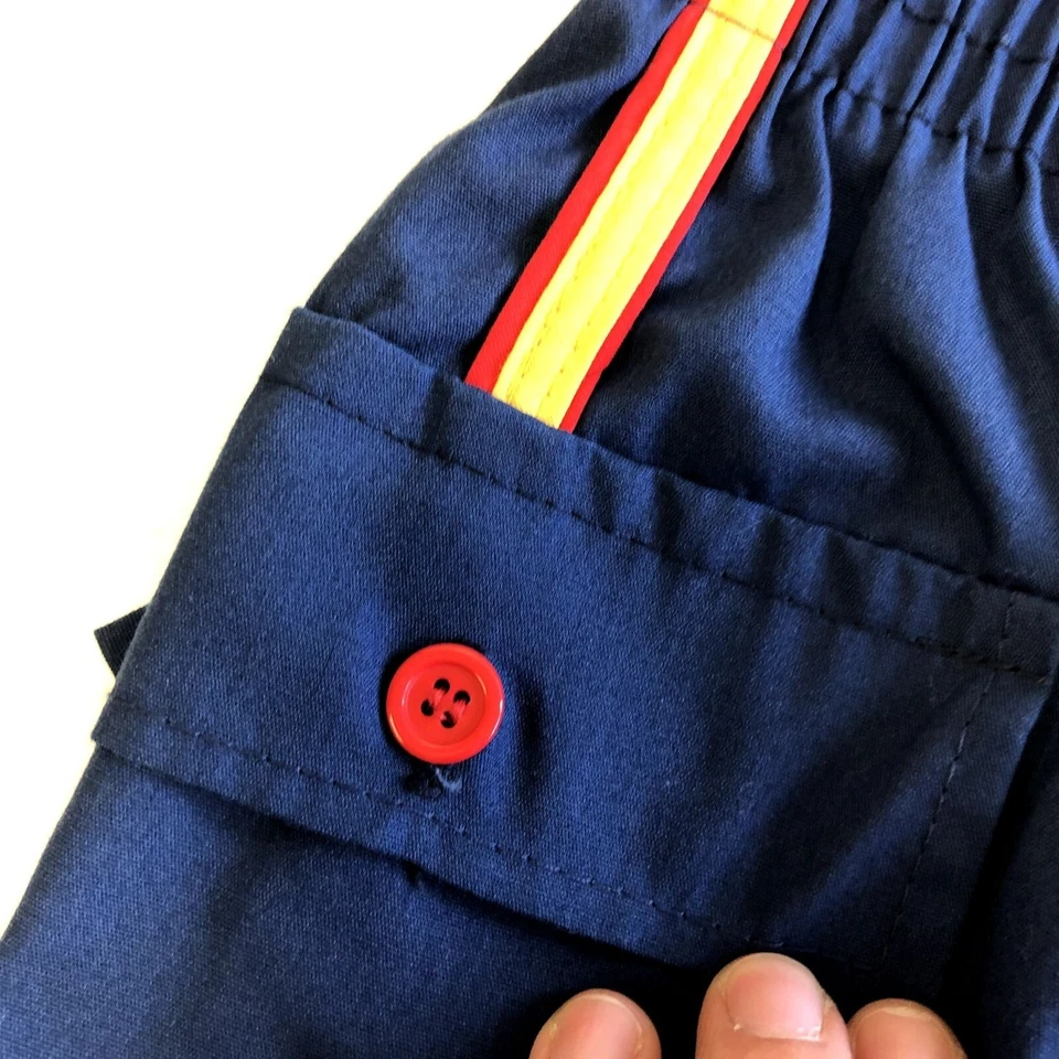 Nuevo de Lote Antiguo Deadstock De Colección Años 70 80 Towncraft EE. UU. Amarillo TRIM Pantalones Cortos de Natación SURFER L Foto 4 de 4