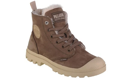 sneakers Femme, Palladium Pampa Hi Zip WL, Marron - Photo 1/4