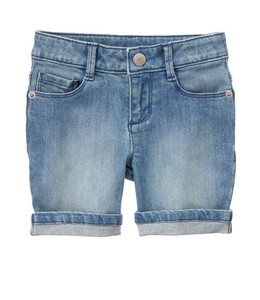 New Gymboree denim bermuda shorts girls 4 adjustable waist