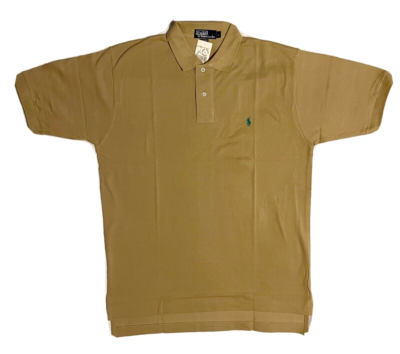 Polo Ralph Lauren Polo Mens Large Classic Fit Embroidered Tan with