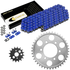 Blue O-Ring Drive Chain & Sprockets Kit for Kawasaki ZX900 Ninja ZX9R 1998-01