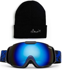 Kids Winter Snow Ski Goggles Ocean Blue Anti Fog Lens 3 Layers Foam UV Protected