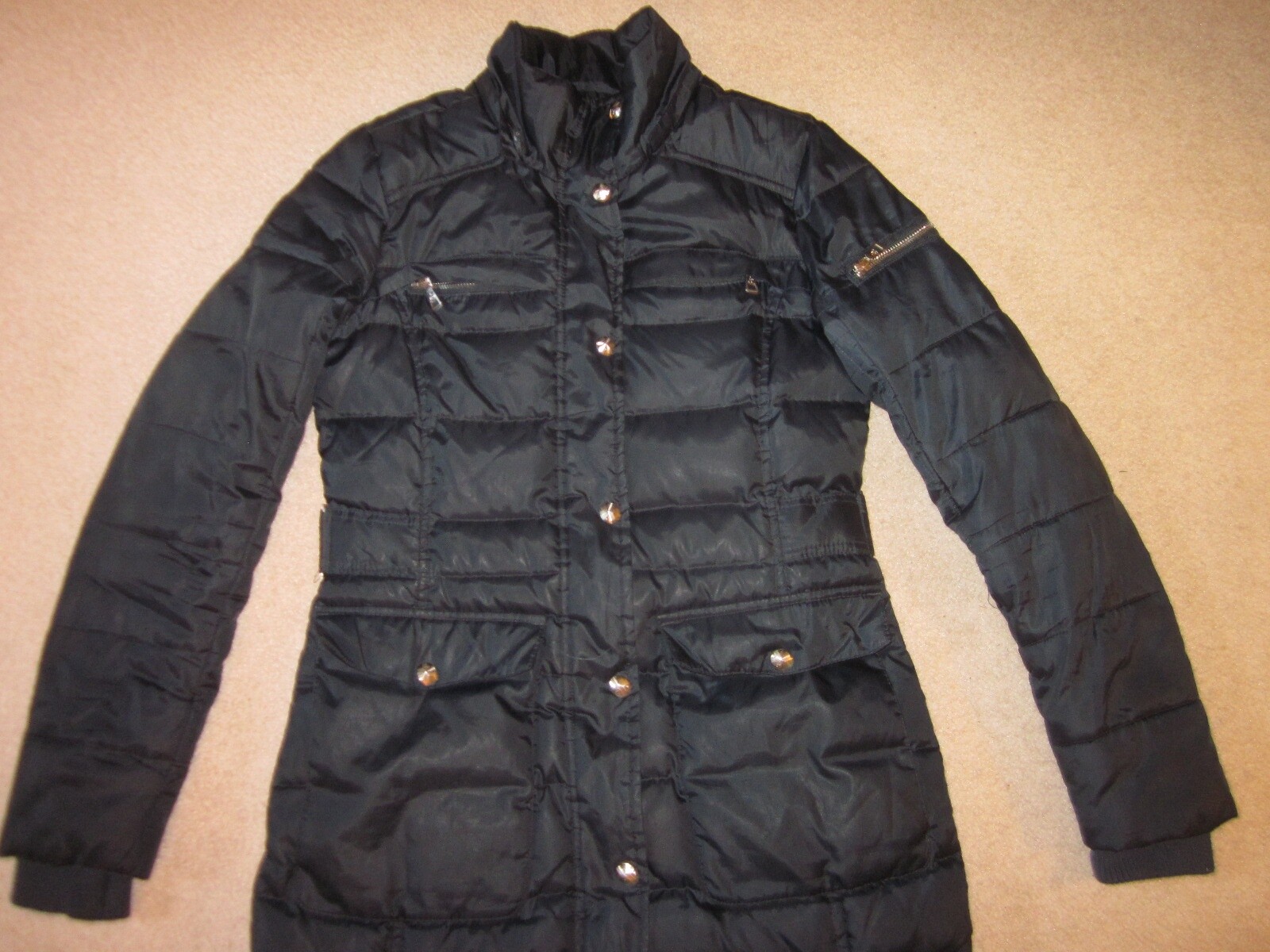 Sam Edelman Wms Navy Blue Quilted Puffer Down Filled Jacket  S image 2