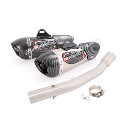 For YAMAHA YZF R1 1998-2003 Exhaust Pipe Mid Connect Tube Slip On 51mm Muffler