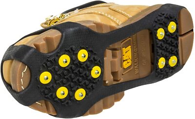 Over-Shoe Ice Snow Steel Spike Safety Cleats Prevent Slip Fall Men Large 8-11''