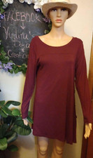 Woman's Size Small Burgundy knee level Sweater Dress by iGenJun