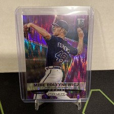 2015 Prizm Purple Power Rookie Mike Foltynewicz Braves /99