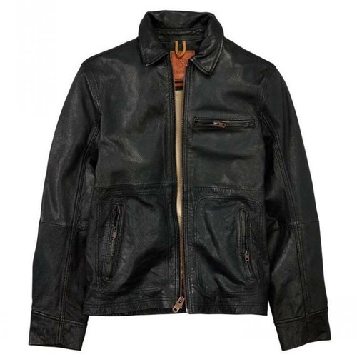Mount Major Goat Leather Bomber Jacket 