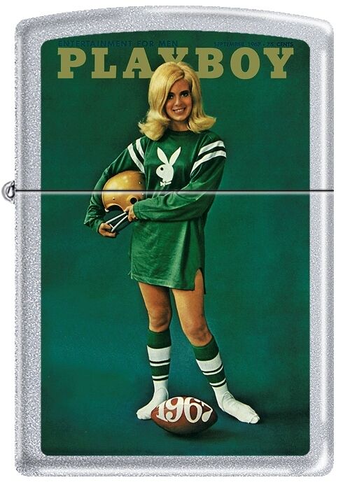 Zippo Playboy September 1967 Cover Satin Chrome Windproof Lighter NEW RARE. Available Now for 20.13