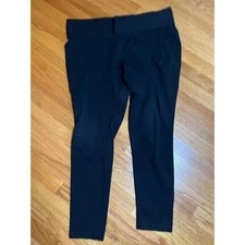 Philosophy Black Ponte Knit Ankle Pants Career Casual Stretch XL/XG