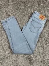 Levi  s 502 Jeans Men  s 29x31 Light Wash Tapered Fit Denim Mid Rise Casual
