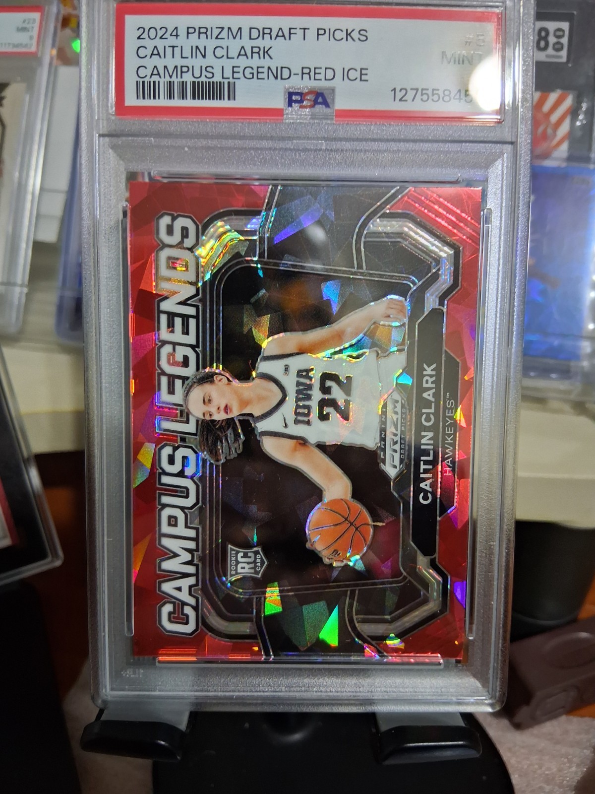 2024 Panini Prizm Draft Picks - Campus Legends Caitlin Clark #5 Red Ice Prizm
