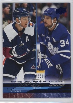 2024 Series 2 Checklist Deluxe /250 Auston Matthews Nathan MacKinnon #449 1da5