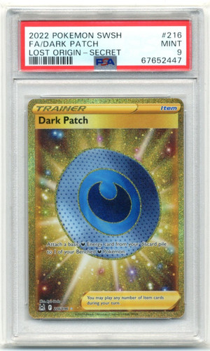 Dark Patch graded PSA 9 for sale on eBay