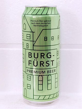 BURG-FÜRST Premium Beer Empty Can 500ml Germany 2026 Bottom Open Collectible
