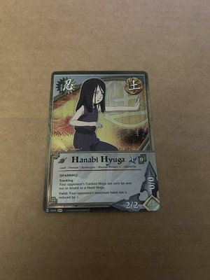 Naruto CCG, Hanabi Hyuga, 1045, 1st Edition, LP, Foil