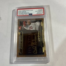 2020 Topps Five Star Bob Gibson Golden Graphs  Autograph #01/40 Cardinals PSA 10