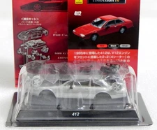 Kyosho 1/64 Ferrari Minicar Collection IV 412 Silver Unassembled Ferrari 4