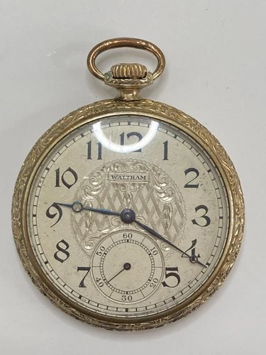 Antique Waltham 7 Jewels Gold Filled Pocket Watch, Pre-Owned, Runs (36-#151)