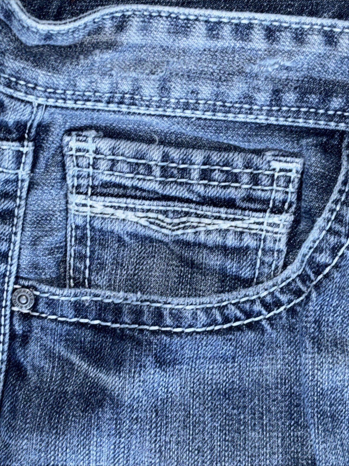 rock roll denim Double Barrle Stackable Jeans 40x… - image 13