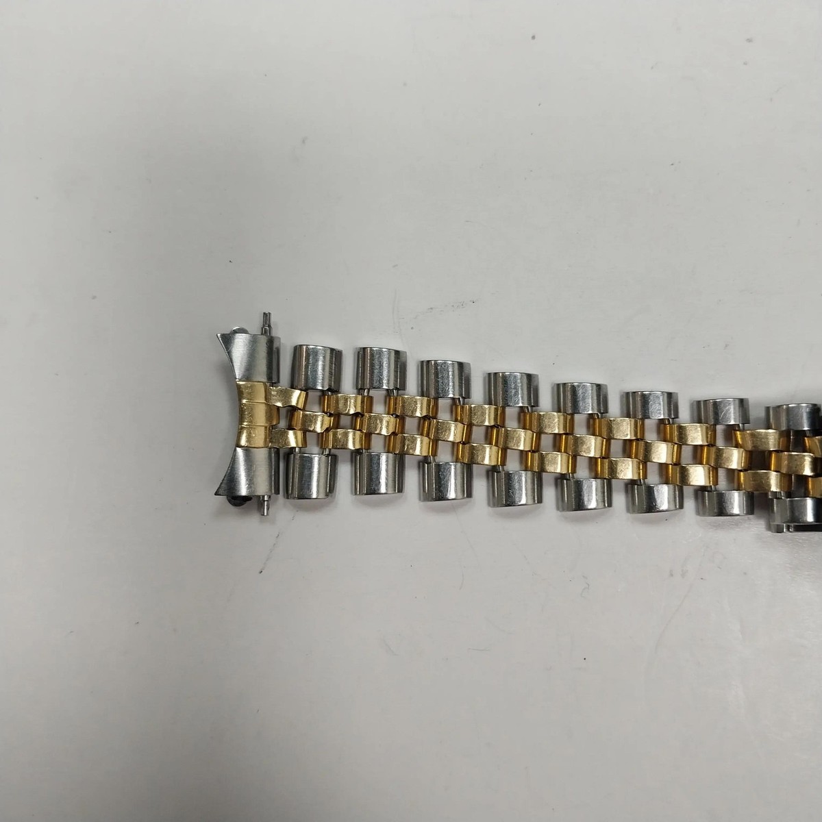 Rolex Jubilee 487B End Links Yellow Gold Steel 17MM Bracelet