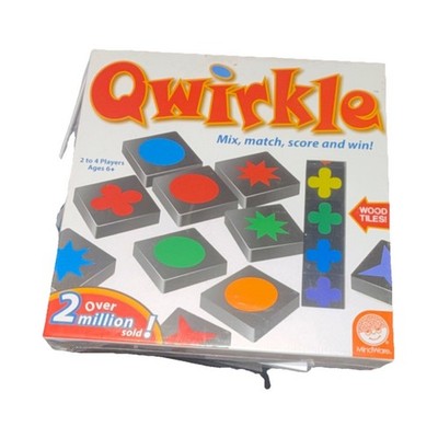 MindWare Qwirkle Family Strategy Game - Wood Tiles Ages 6+ 2 Players Complete