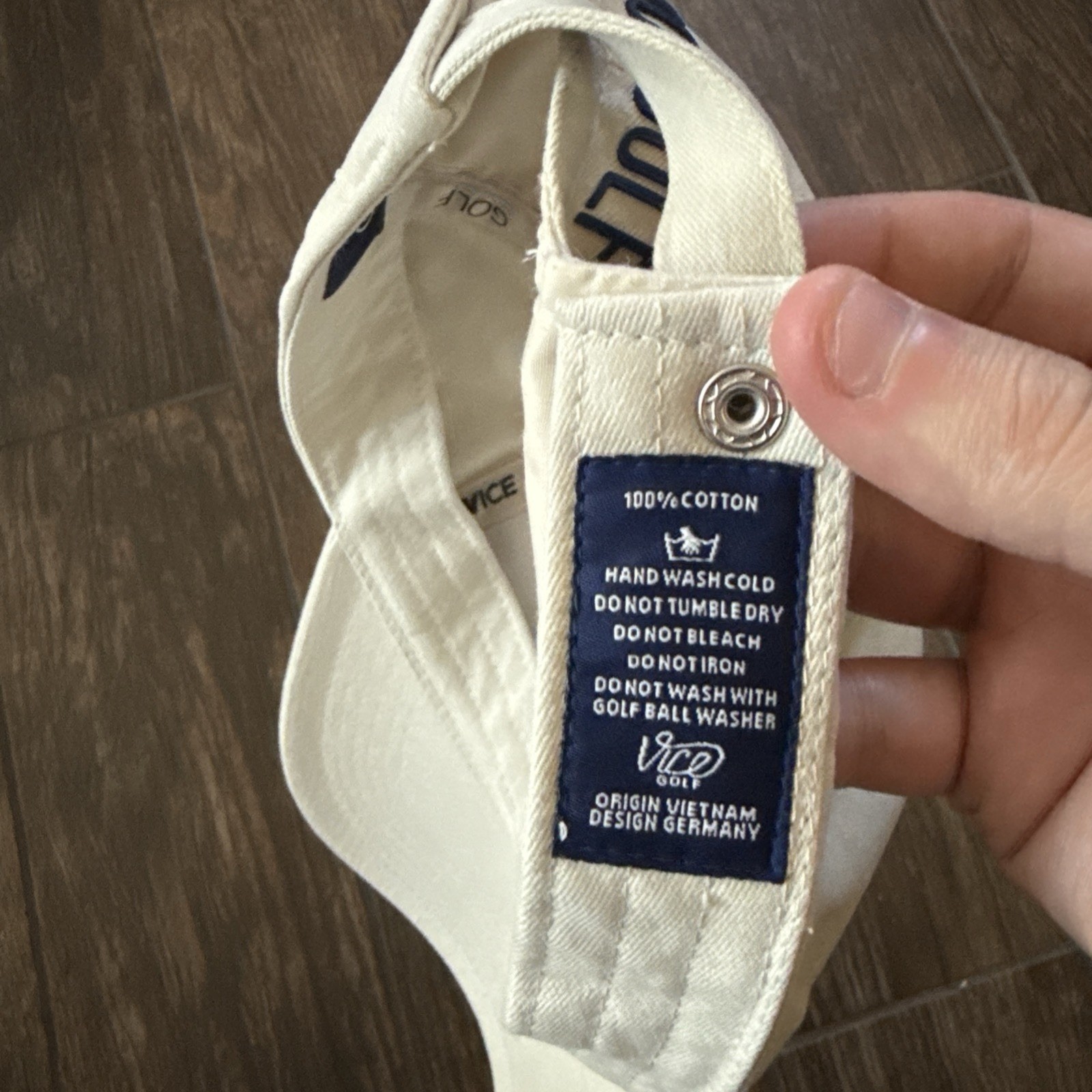 Vice Golf Performance Hat Tan Adjustable Strap Lo… - image 3