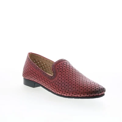 Trotters Ginger loafer pour femmes en cuir rouge - Photo 1/4