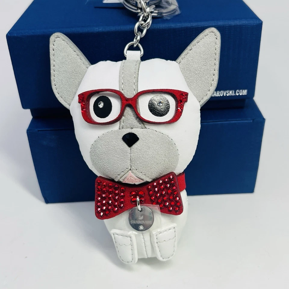 Llavero Swarovski Cristal Bruno Bulldog Francés Bolso Charm 5352911 Sin usar, en caja Foto 3 de 4