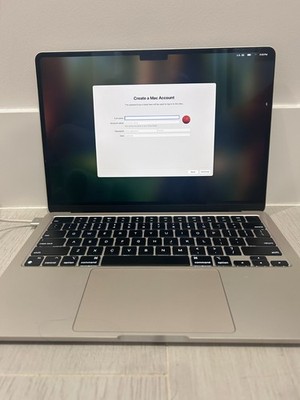 Apple MacBook Air 13.6'' M2 A2681 8GB RAM 256GB SSD - Works - Read Description