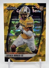 Panini Prizm Draft Picks- Luther Burden III #71 Gold Cracked Ice Missouri Tigers