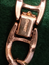 Monet Signed Gold Tone Cable Chain Link neckl...