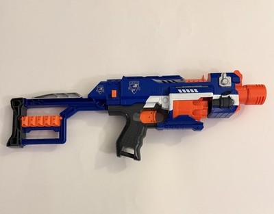 Nerf N-Strike Elite Stockade Mororized Dart Blaster w/ Shoulder Stock  - Works!