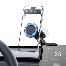 Phone Mount for Tesla, Magnetic Car Phone Holder for Tesla 3/Y/S/X Screen Acc...