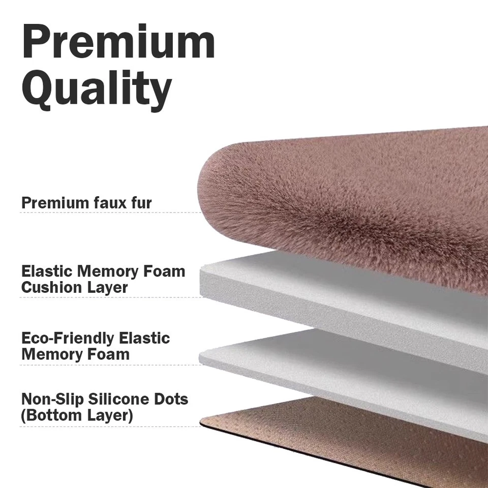 Faux Sheepskin Car Front Rear Seat Cover Cushion Mat Imitate Wool For Ferrari US Foto 3 de 4