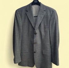 Hugo Boss Scorsese Men 38R Blazer Textured Salt/Pepper Wool Blend Sportcoat USA