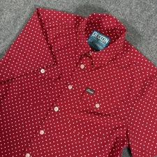Dixxon Flannel Co Shirt Mens Medium Red Polka Dot The Lumbergh Limited Edition