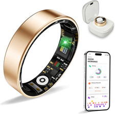 Women Men Smart Ring Health Tracker, Sleep Exercise Health Monitoring Wearable D