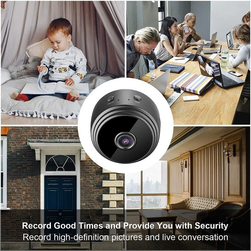 A9 Wifi Mini Camera 1080p Security Monitoringwireless Remote Night Vision Video - Image 2 of 4