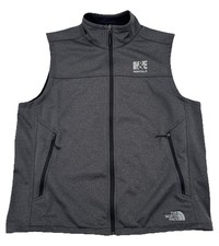 The North Face Mens Gray Windwall Vest XL Full Zip Soft Shell Workwear