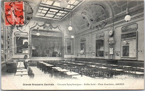 80 AMIENS - grande brasserie centrale,place gambetta