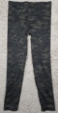 Spanx Green Camo Cropped Capri Leggings Womens Medium