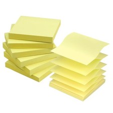Pop Up Sticky Notes 3x3 Refills Self-Stick Notes 6 Pads, 100 Sheets/Pad Yellow